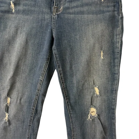 PISTOLA Anais Ankle Zip Skinny Jeans Blue Denim Distressed Pockets Size 30 - Picture 5 of 9